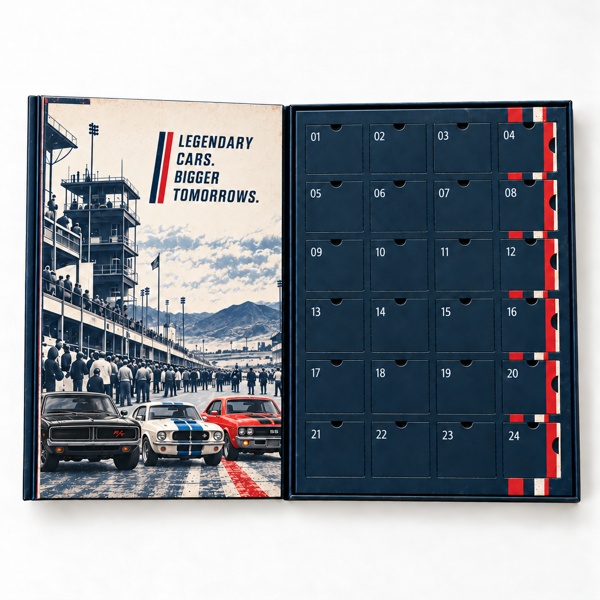 American Cars Advent Calendar — open