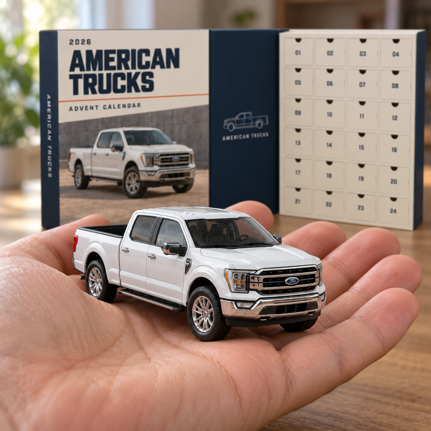 American Trucks Advent Calendar — model in hand