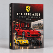 Ferrari Advent Calendar closed box — product concept