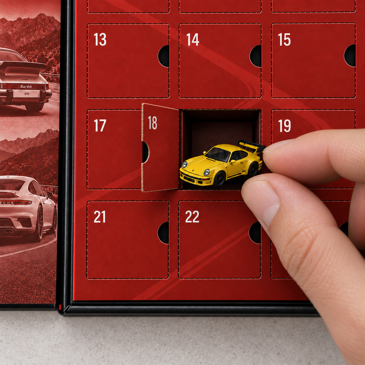 Porsche Advent Calendar — single door reveal